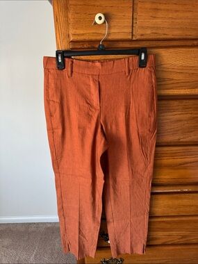 J. Jill Rust-Orange Crop Trousers